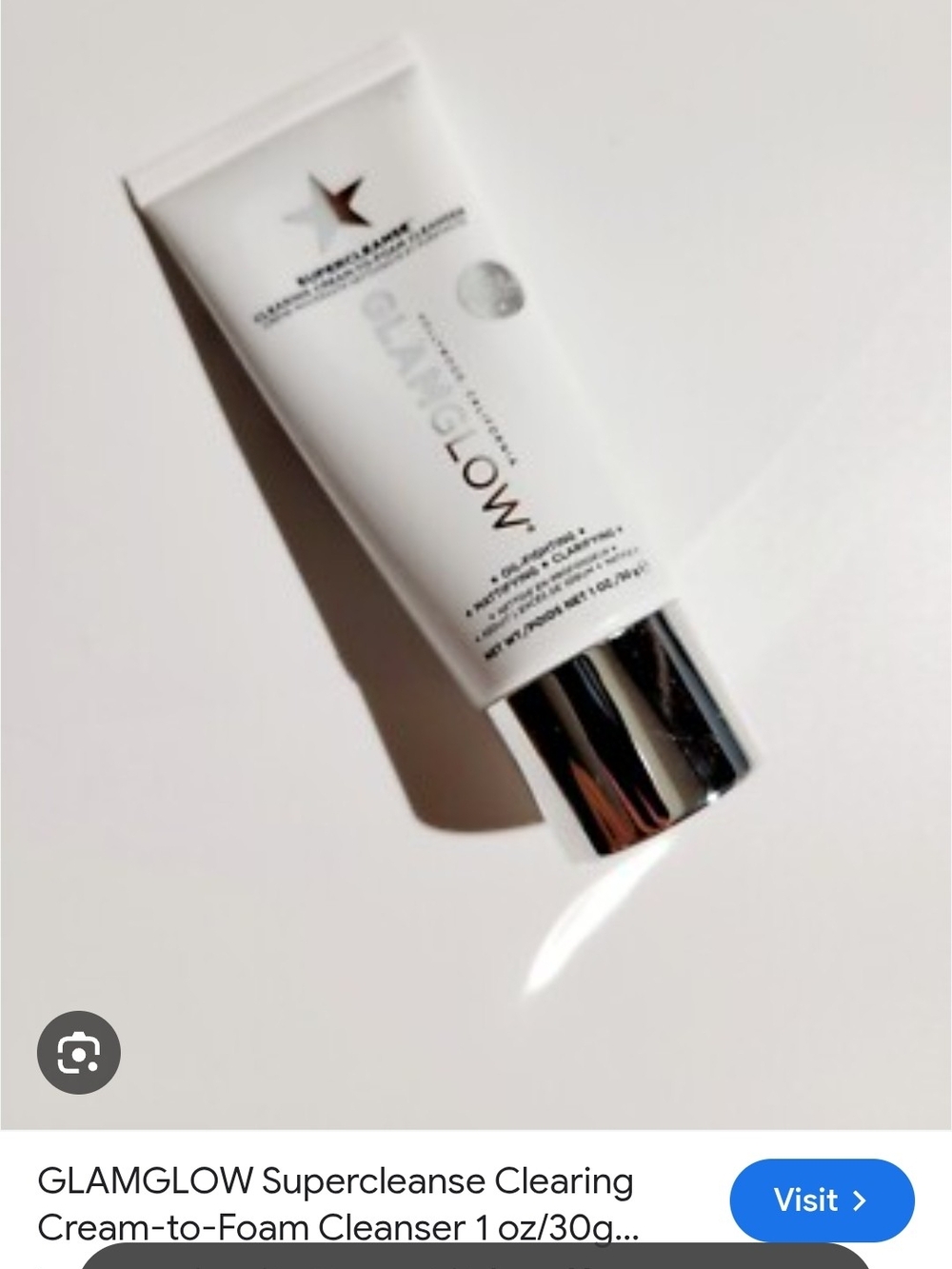 GLAMGLOW Supercleanse Clearing Cream-to-Foam Cleanser - White